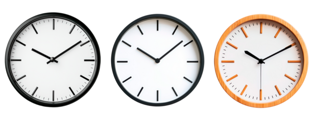 A round wall clock, PNG