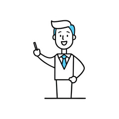 businessman with thumb up