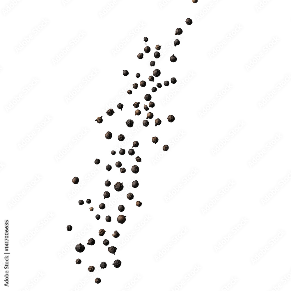 Aufkleber scattered shimmering spheres ethereal effect reminiscent of stars or bubbles. isolated on white back