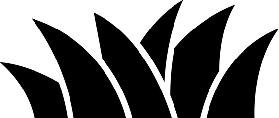 Grass Vector Icon Stock Illustration for Eco-Friendly and Environmental Concepts