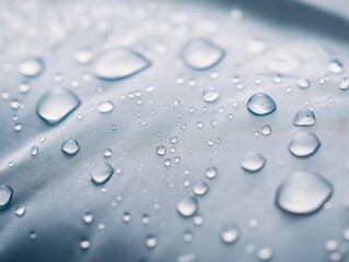 Water Drops on Fabric for Close-Up Texture.