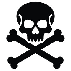 Skull and Crossbones Vector Illustration