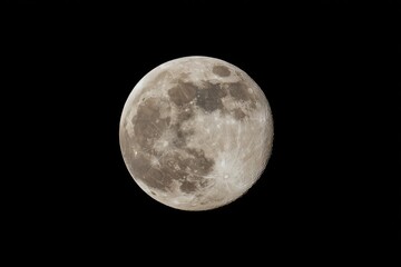 Fototapeta premium Full Moon in a Dark Sky