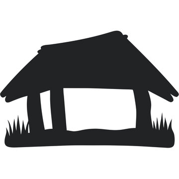 Simple Open Shelter Vector Illustration