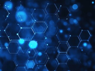 Abstract hexagonal network pattern