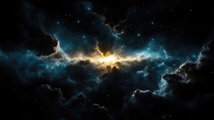 Fototapeta premium Cosmic nebula, starburst, vast space