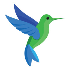 3d-green-and-blue-humming-bird-illustration-isolat  