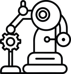 automation icon, robotic process automation icon, ai icon, artificial intelligence icon