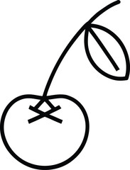 Cherry symbol vector illustration 