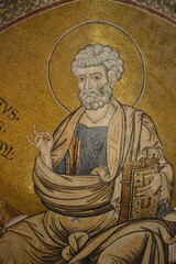 Sicilia, Monreale,il Duomo particolari dei mosaici