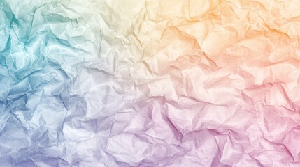 Fototapeta premium Soft Pastel Crumpled Paper Background in Muted Tones