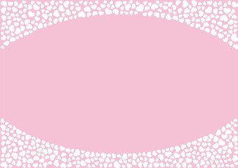 ハート柄の背景 赤系の単色 白抜き ハート