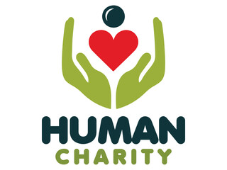 Human charity  logo design