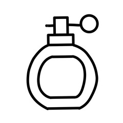 Perfume bottle icons vector set.