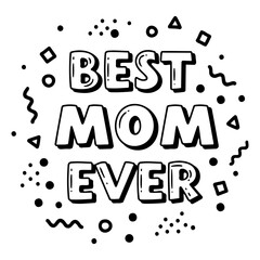 Bold, fun, and impactful graphic design. Perfect for Mother's Day cards, social media posts, or merchandise. Ideal for marketing, greeting card design, or family-focused content.