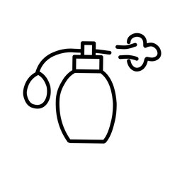 Perfume bottle icons vector set.