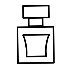 Perfume bottle icons vector set.