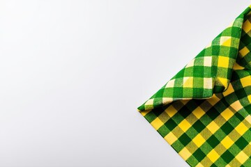 Green and Yellow Checkered Fabric (1)