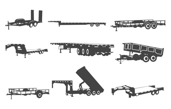 Big tex trailers svg, Big tex trailers vector, Flatbed trailer svg, Big tex trailers silhouette, Car trailer svg, Flatbed trailer silhouette, Flatbed semi truck svg.
