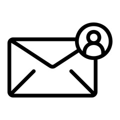 Obraz premium user line icon