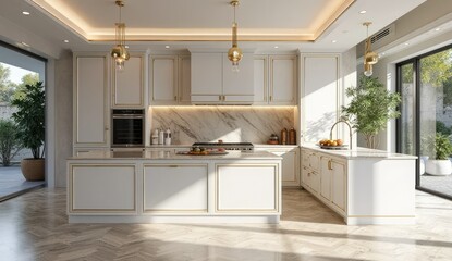 Fototapeta premium modern kitchen interior