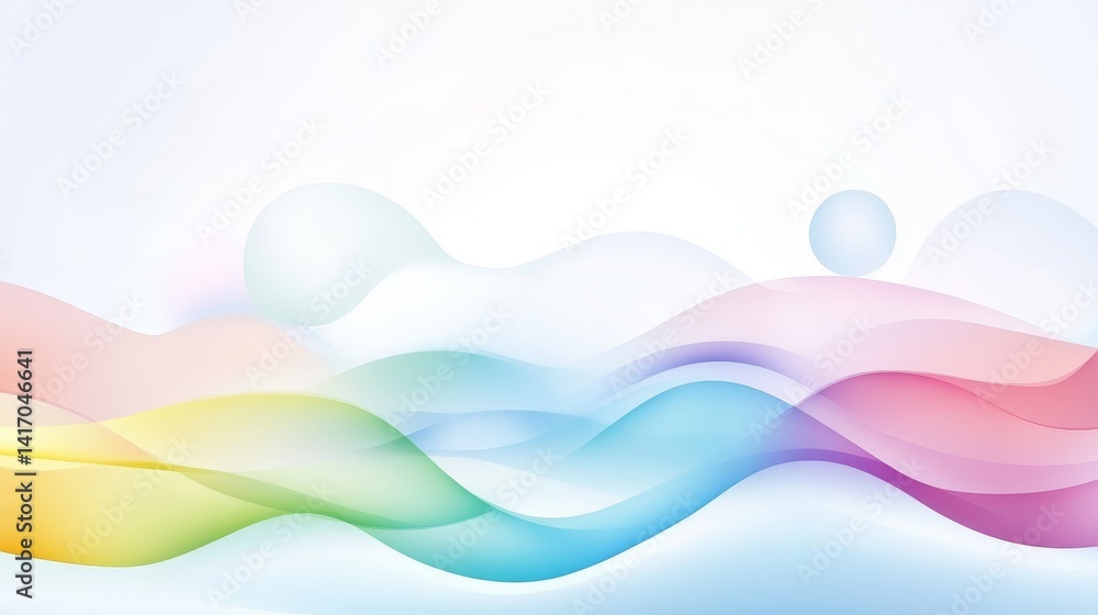 Aufkleber abstract background with colorful waves, a vibrant and dynamic design for modern visuals