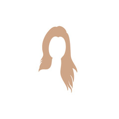 Woman blonde hairstyle. Vector salon hairstyles and trendy haircut.