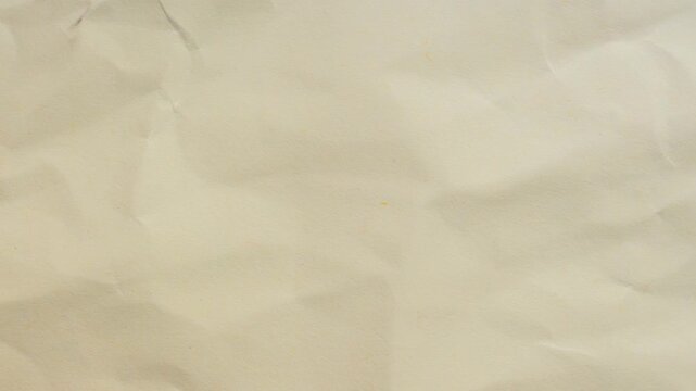 Crumpled paper as background creased craft paper texture design element blank paper sheet, stop motion animated background video