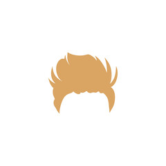 Woman blonde hairstyle. Vector salon hairstyles and trendy haircut.