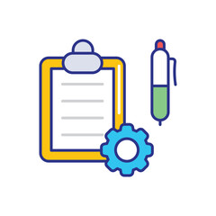 Project Management Icon vector stock illustration