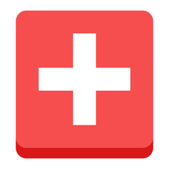 Obraz premium Medical cross icon