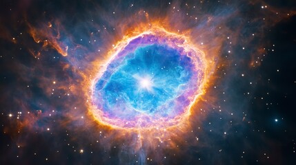 Vibrant cosmic nebula wallpaper showcasing mesmerizing colors and stellar beauty in deep space