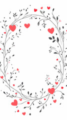 Heart Wreath Greeting Card