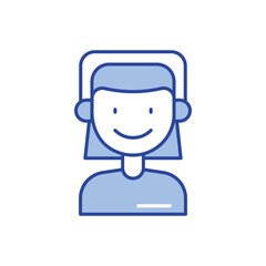 Customer Support Icon vector stock illustration