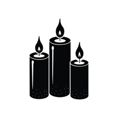candles Vector art illustration 