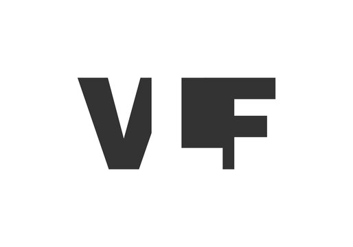 VLF logo design. Initial letter V L F bold font style for tech startups, consulting, corporate branding. Creative company name, headlines typography identity, trendy logotype.