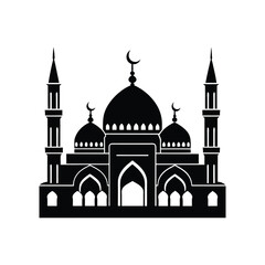 mosque vector art illustration 