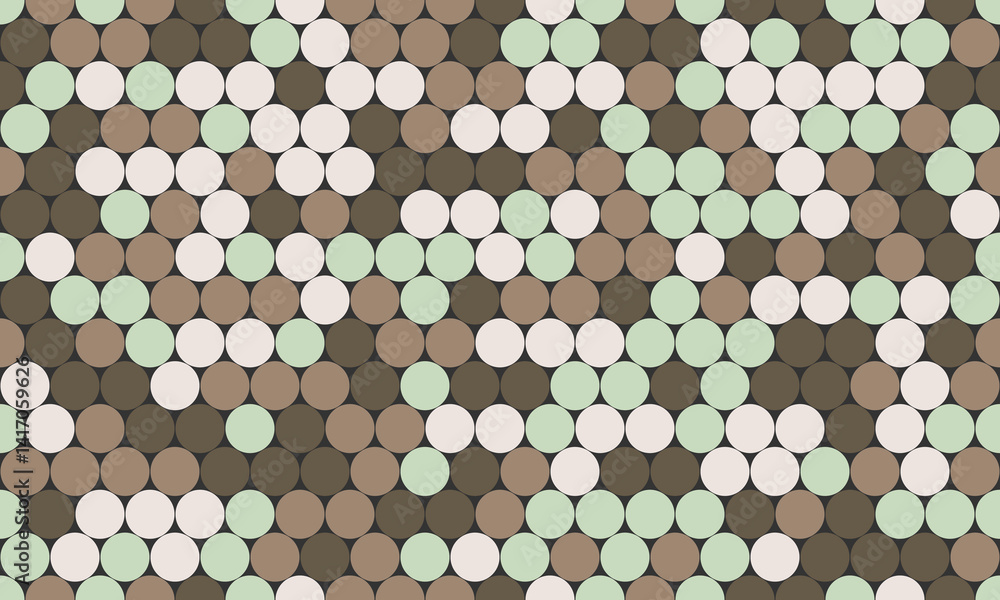 Poster abstract geometric pattern of overlapping circles in muted earth tones. creates a subtle, textured b