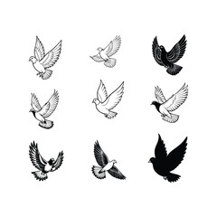 chained ghost black vector art illustration 