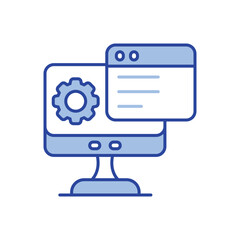 Website Development Icon vector stock illustration