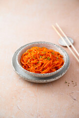 Traditional pickled carrot with spices