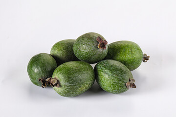 Fresh sweet juicy ripe feijoa