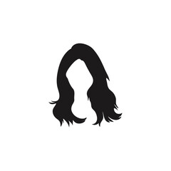 Trendy woman hairstyle. Vector illustration 