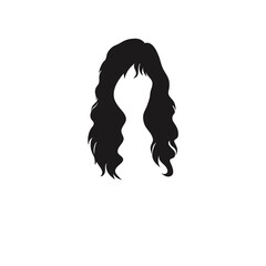 Trendy woman hairstyle. Vector illustration 