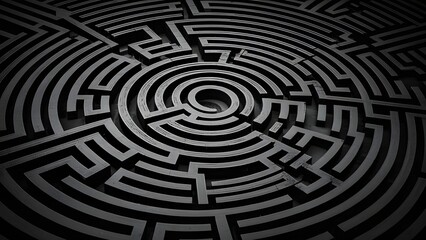 Black fingerprint maze labyrinth background wallpaper