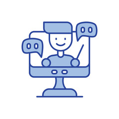 Webinars Icon vector stock illustration