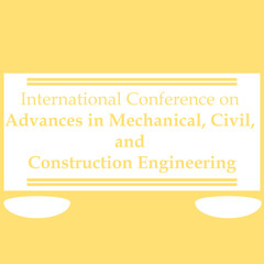 International Conference on Materials, Civil and Construction Engineering Poster, Yellow and White Design