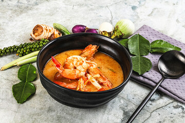 Tom Yum soup with prawn