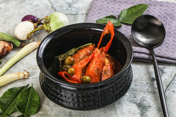 Thai Panang curry witn prawn