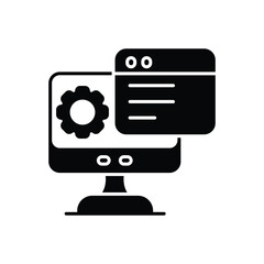 Website Development Icon vector stock illustration